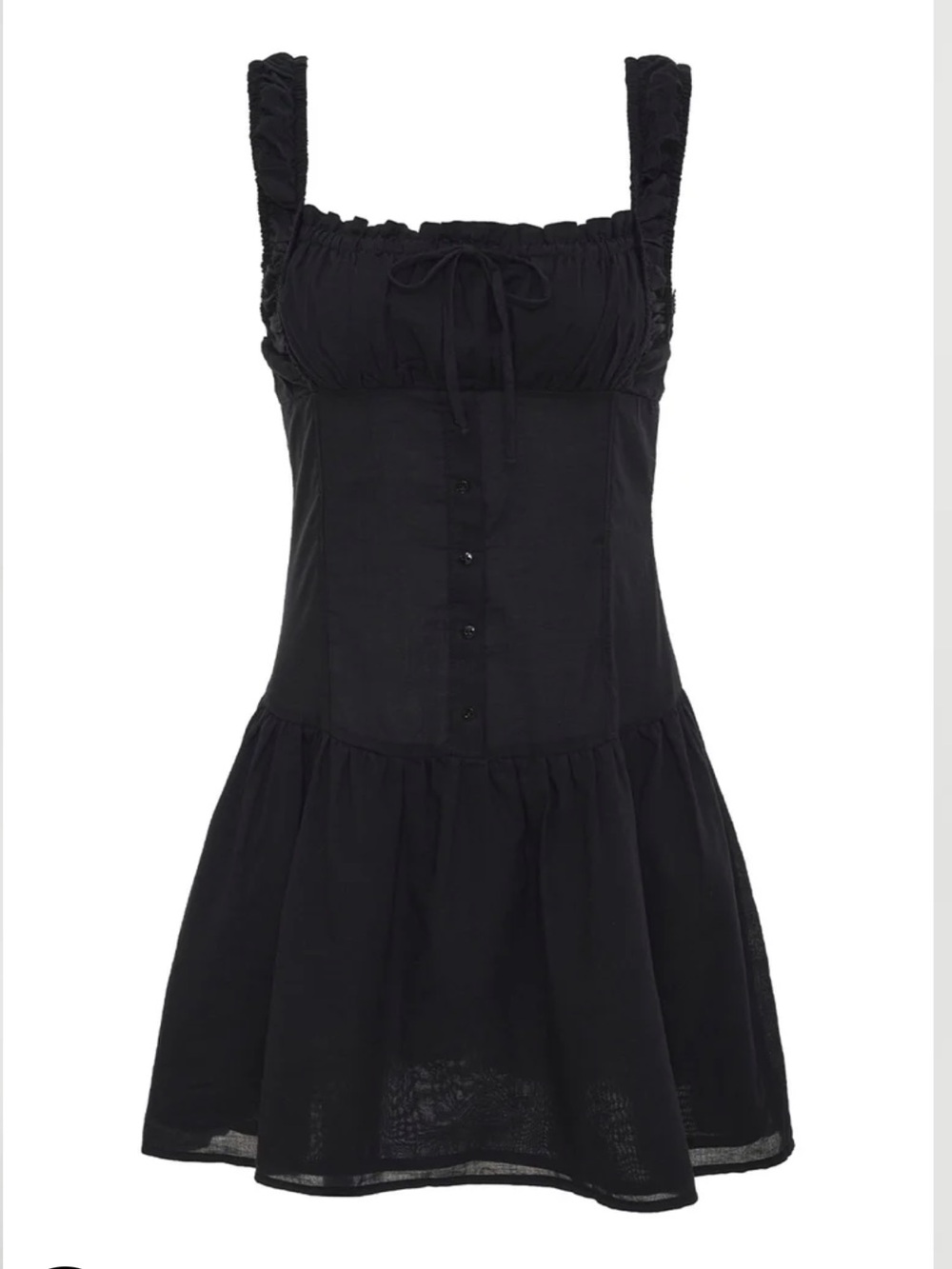 Christa Ruffle Mini Dress - Picture 1 of 3